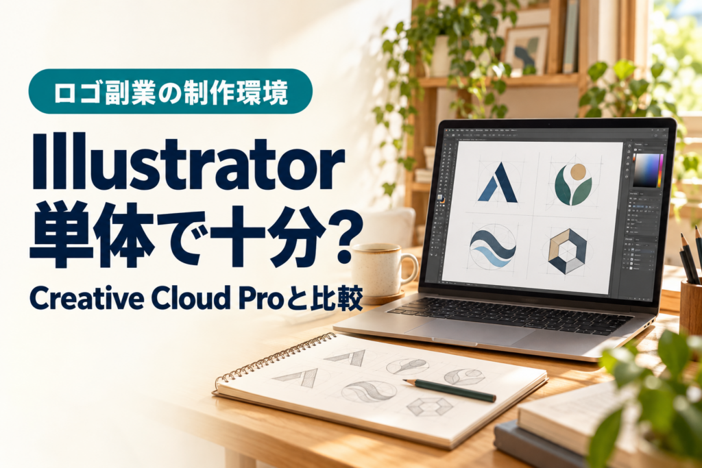 ロゴ副業はIllustrator単体で十分？Creative Cloud Proとの料金・用途比較