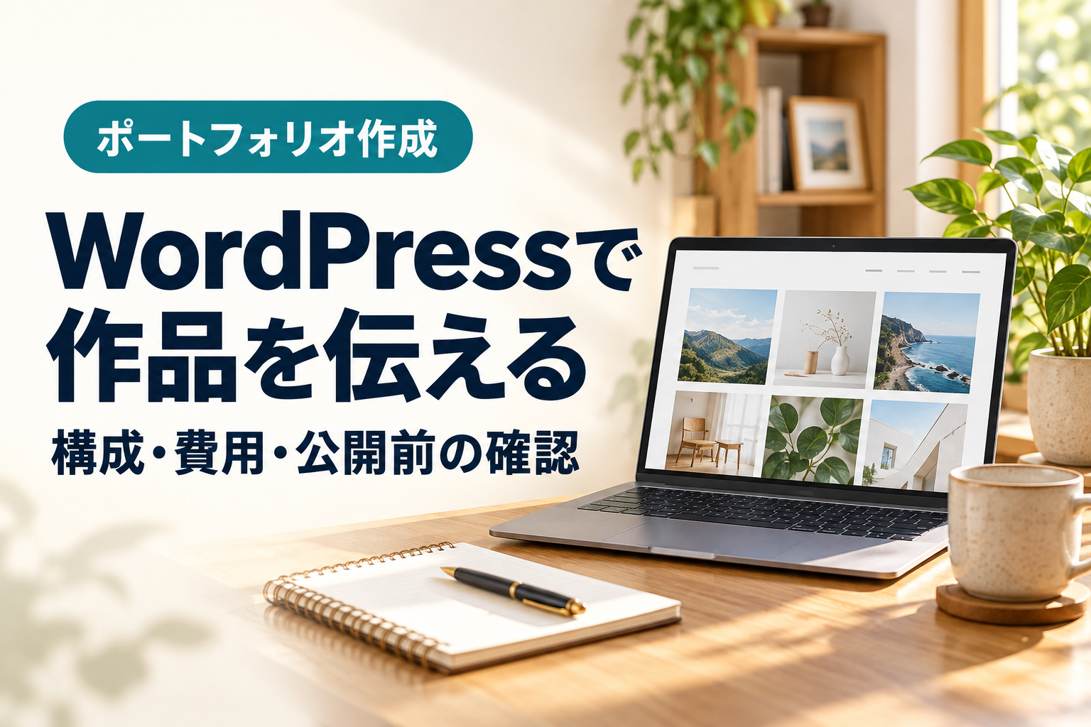 副業ポートフォリオをWordPressで作る方法｜構成・費用・公開前の確認