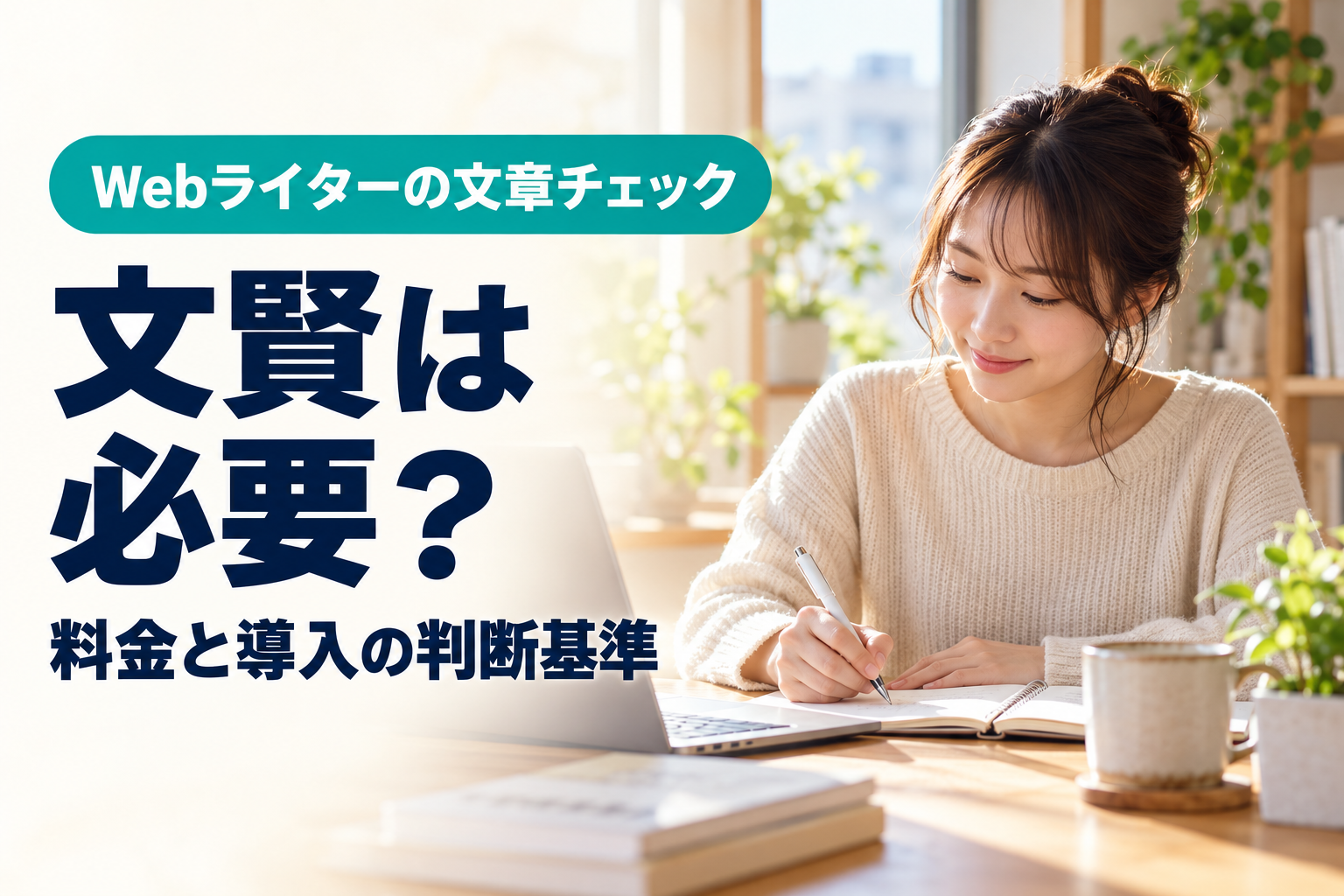 Webライターに文賢は必要？料金・できること・導入の判断基準